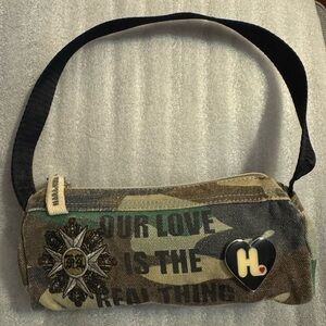 Harajuku Lovers Camouflage Bag with Black Strap/Gwen Stefani